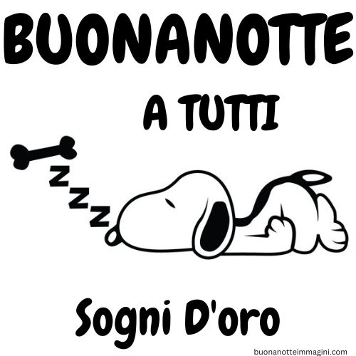 Buonanotte Snoopy Immagini