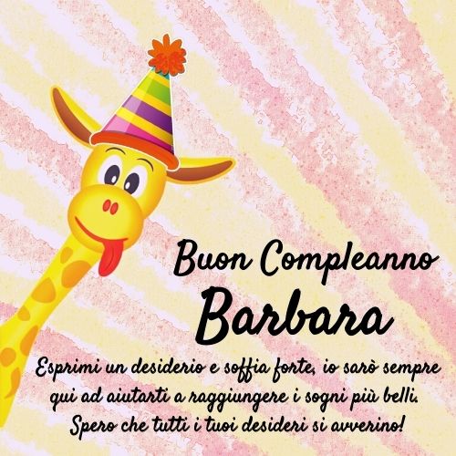 Buon Compleanno Barbara