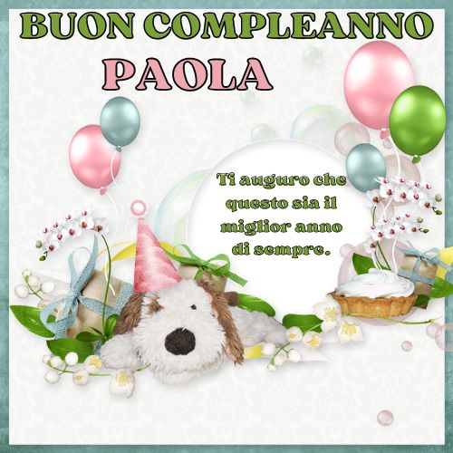 Buon Compleanno Paola 
