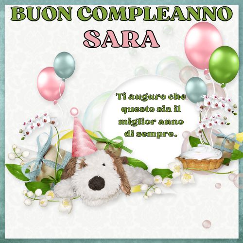 Buon Compleanno Sara